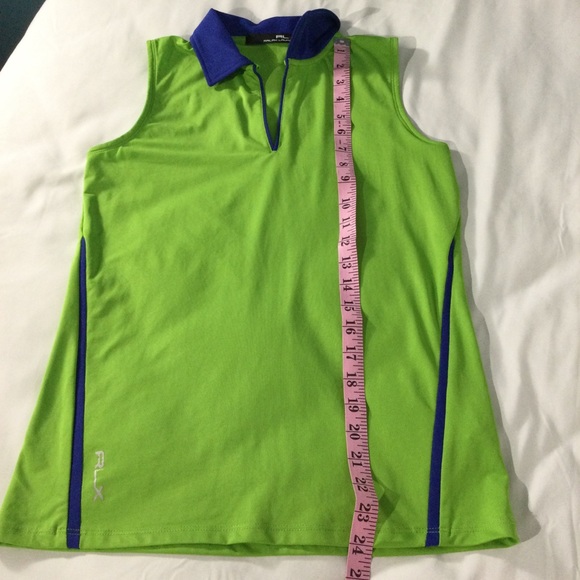 RLX Ralph Lauren Golf Collar Sleeveless Tank Polo - Picture 12 of 12